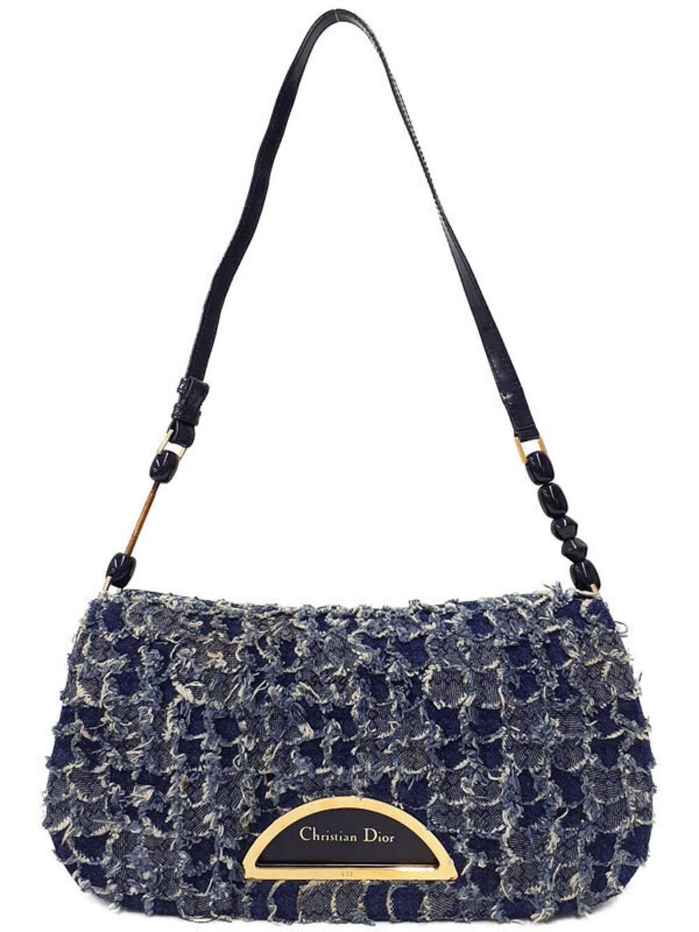 Christian Dior Denim Malice Bag John Galliano Y2K era frayed denim tweed